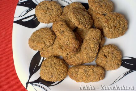 Приготовление рецепта Овсяное печенье с орехами шаг 6
