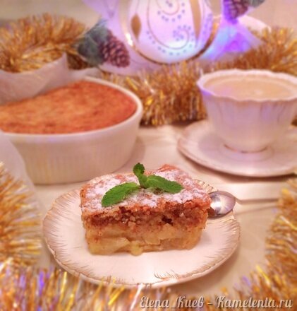 Приготовление рецепта Яблочно-ореховый пудинг шаг 18