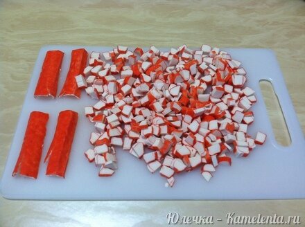 Приготовление рецепта Салат &quot;Рождественский венок&quot; шаг 2