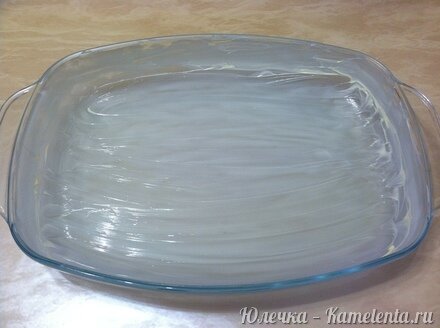 Приготовление рецепта Блинный пирог с яблоками и бананами шаг 14