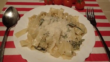 Рецепт Паста Цуккини Карбонара