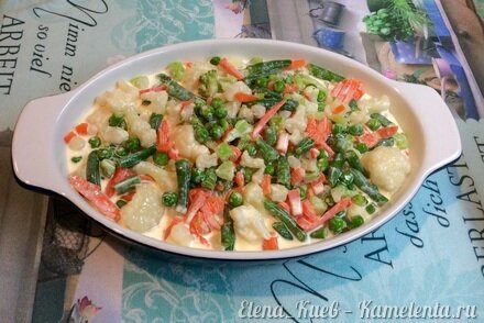 Приготовление рецепта Рыбная запеканка с овощами шаг 8