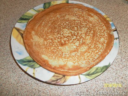 Приготовление рецепта Блинчато-печеночный торт шаг 3