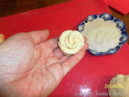 Приготовление рецепта Творожные &quot;Розочки&quot; шаг 5