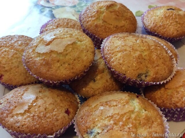 Рецепт маффинов с ягодами