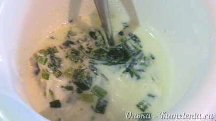 Приготовление рецепта Нежное клафути с черемшой и зеленым луком шаг 10