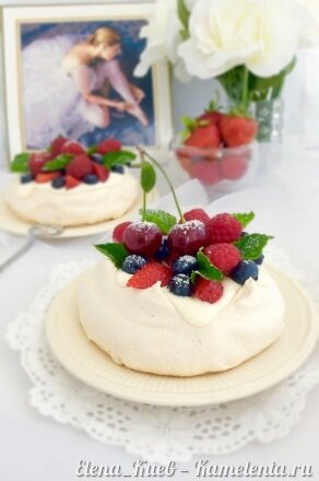 Приготовление рецепта Торт &quot;Павлова&quot; шаг 15