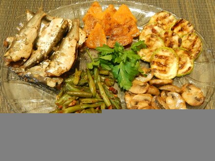 Приготовление рецепта Салака запеченая в духовке шаг 1