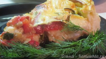 Приготовление рецепта Рыба с овощами в картофельной тарелке шаг 19
