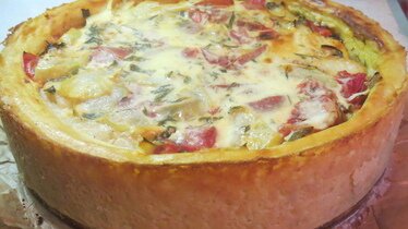 Рецепт Рыба с овощами в картофельной тарелке 