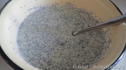 Приготовление рецепта Маковый пирог на основе манки шаг 4