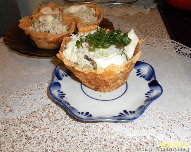 Рецепт сырные корзиночки