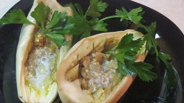 Рецепт Белый баклажан запеченный в микроволновке