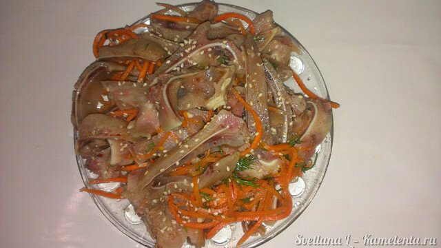 Рецепт свиных ушей по-корейски