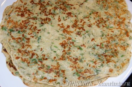 Приготовление рецепта Сырные блинчики шаг 10