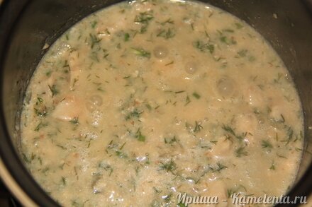 Приготовление рецепта Курица в орехово-чесночном соусе &quot;Сациви&quot; шаг 9