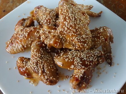 Приготовление рецепта Куриные крылья в остро-сладкой глазури шаг 7