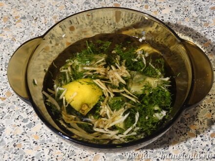 Приготовление рецепта Салат овощной с вяленой куриной грудкой шаг 9