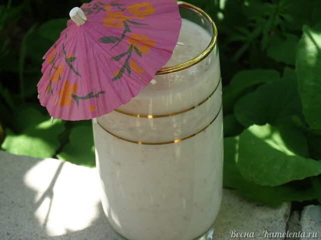 Рецепт смузи из овсянки и банана