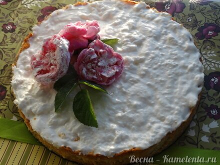 Приготовление рецепта Торт-суфле &quot;Цветочное облако&quot; шаг 18