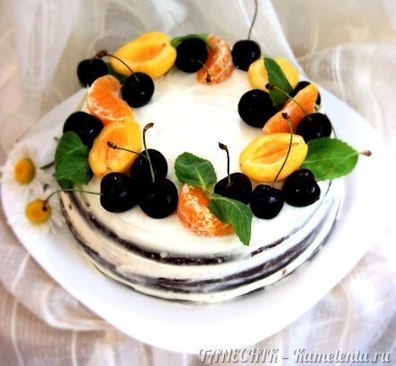 Приготовление рецепта &quot;Naked cake-2&quot; или голый шоколадный торт шаг 18