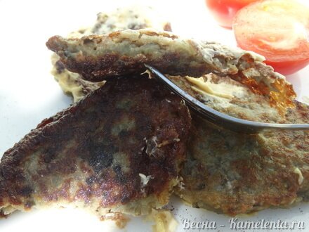 Приготовление рецепта Оладьи из баклажанов шаг 13