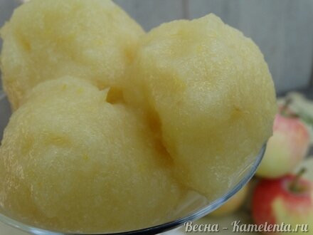 Приготовление рецепта Медово-яблочный сорбет шаг 9