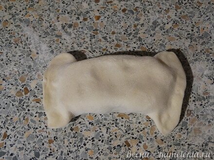 Приготовление рецепта Пирожки из готового слоёного теста шаг 6