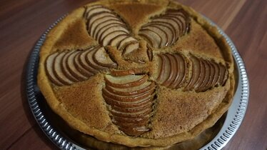 Рецепт Тарт с грушами и миндалем