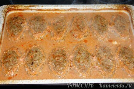 Приготовление рецепта Ленивые голубцы в духовке шаг 9