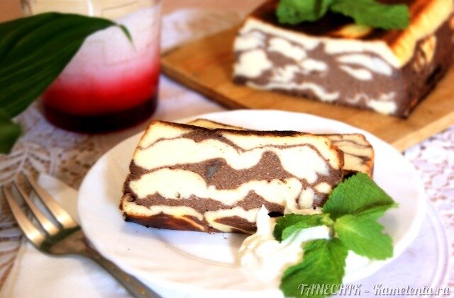 Рецепт творожной запеканки &amp;#34;Зебра&amp;#34;