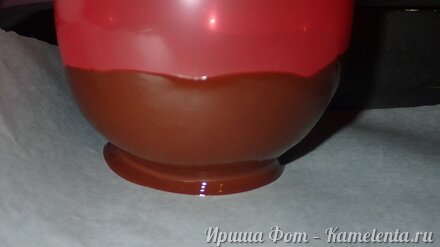 Приготовление рецепта Десерт в шоколадной тарелочке шаг 6