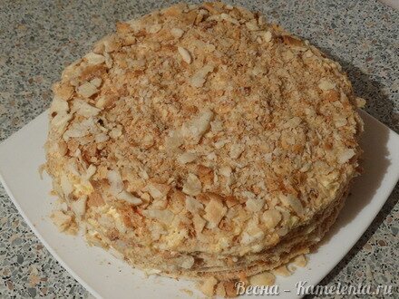 Приготовление рецепта Закусочный торт &quot;Наполеон&quot; шаг 7