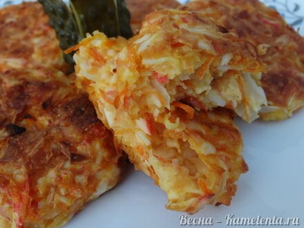 Приготовление рецепта Биточки из крабовых палочек шаг 10