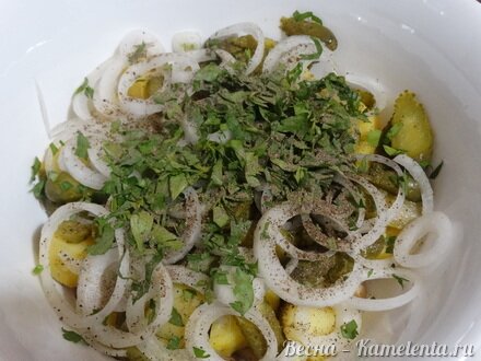 Приготовление рецепта Салат &quot;Мужской каприз&quot; шаг 8