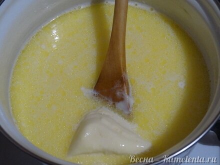 Приготовление рецепта Куриные желудочки в сырном соусе шаг 6