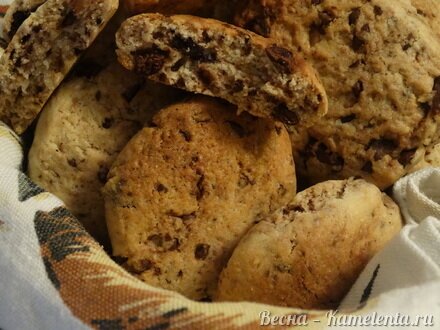 Приготовление рецепта Овсяное печенье с кусочками шоколада шаг 9