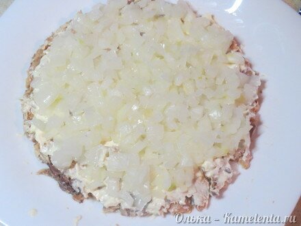 Приготовление рецепта Салат с веселыми пингвинчиками шаг 9