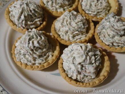 Приготовление рецепта Паштет из творожного сыра и печени трески шаг 6