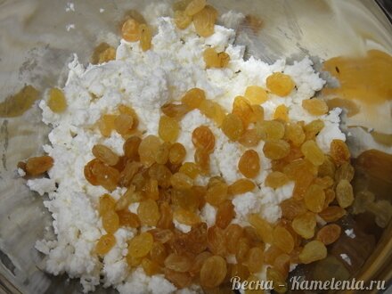 Приготовление рецепта Штрудель грушевый с творогом из слоёного теста шаг 6