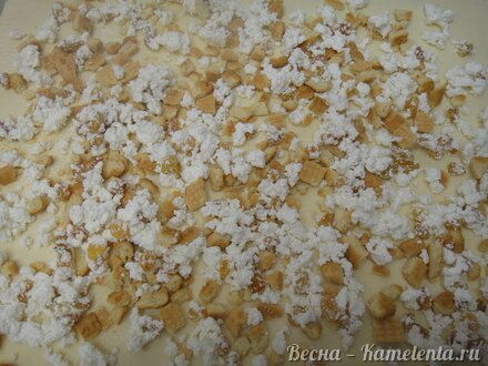 Приготовление рецепта Штрудель грушевый с творогом из слоёного теста шаг 9