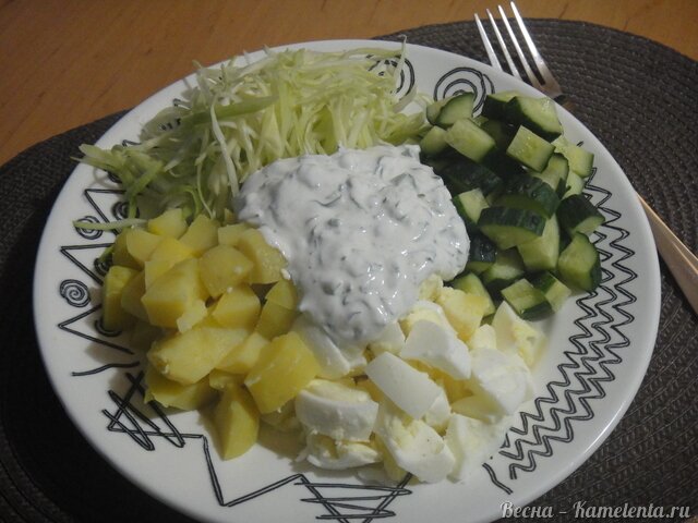 Рецепт салата &amp;#34;Простой&amp;#34; из белокочанной капусты