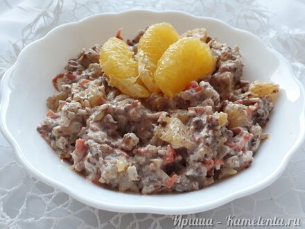 Приготовление рецепта Сладкий салат с шоколадом шаг 4