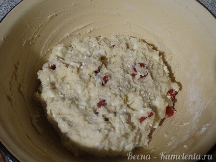 Приготовление рецепта Творожный кулич с итальянской меренгой шаг 12