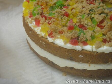 Приготовление рецепта Гречневый торт с творожно-маскарпоновой начинкой шаг 23