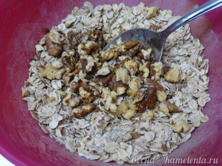 Приготовление рецепта Фруктовая запеканка с гранолой и кокосовым молоком шаг 3