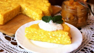 Запеканка из "паутинки" с творогом