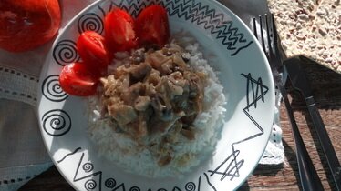 Рецепт Свиные ушки с грибами