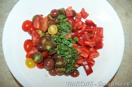 Приготовление рецепта Салат с баклажанами и брынзой шаг 3