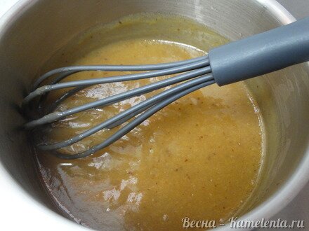 Приготовление рецепта Грушевый торт с пряной начинкой из грушевого джема и нежного суфле шаг 10